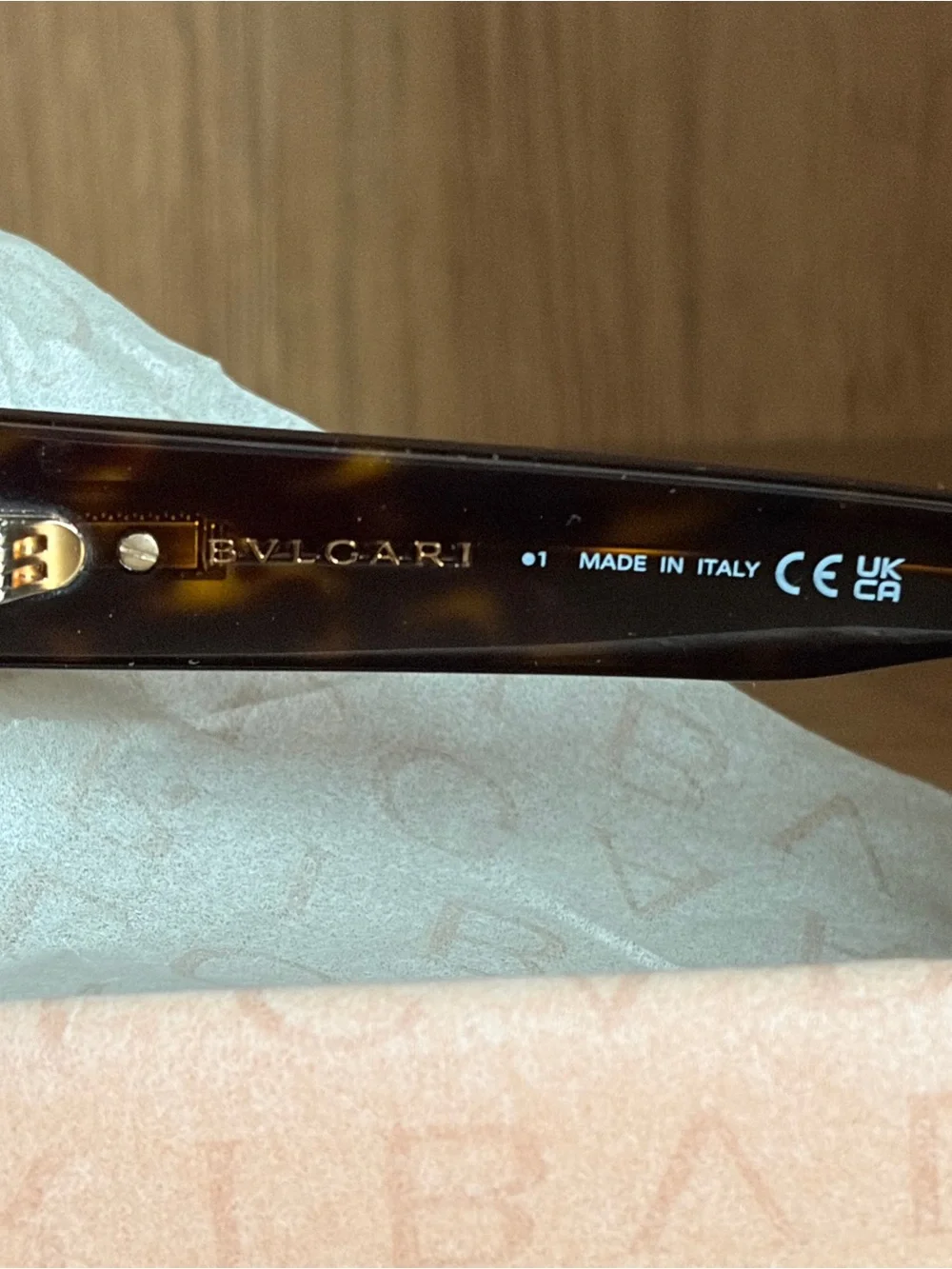 Never worn Bulgari Luxury Brown Sunglasses with Gold Logo and Hardware
